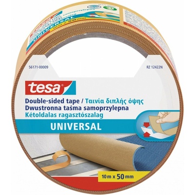 Tesa Standard Oboustranná kobercová páska 10 m x 50 mm bílá 56171-00009-11
