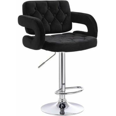 LuxuryForm Design Adria Velur na striebornom tanieri / čierna