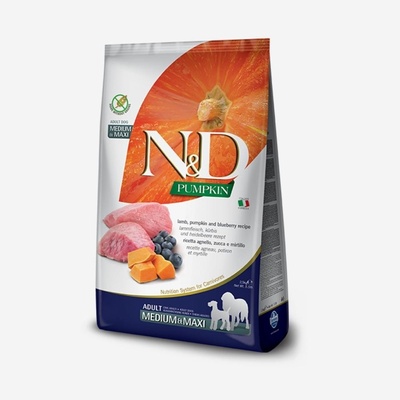 N&D Grain Free Pumpkin Adult Medium & Maxi lamb & blueberry 2,5 kg