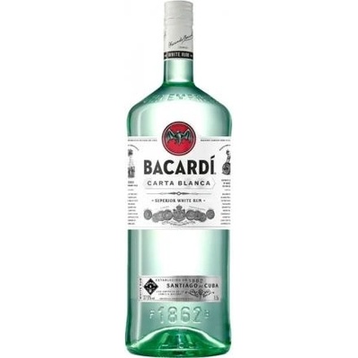 Bacardi Carta Blanca 37,5% 1,5 l (čistá fľaša)