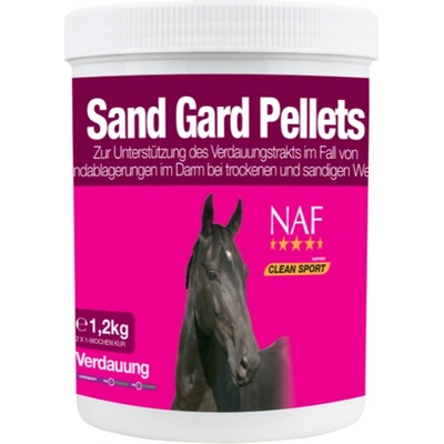 NAF Sand gard pro koně náchylné k pískové kolice s probiotiky, psylliem a vitamíny 1,2 kg