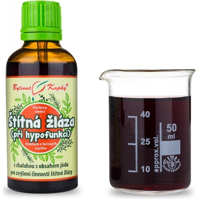 Bylinné kapky Štítná žláza hypofunkce kapky tinktura 50 ml