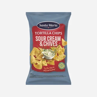 Santa Maria Tortilla chips smetana a pažitka 6 x 185 g