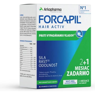 ArkoPharma Forcapil Hairactiv 3 x 30 tabliet 90 tabliet