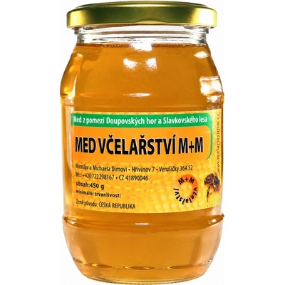 Včelařství M+M med z období květu luk a lip 450g