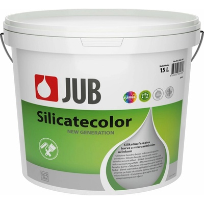 JUB SILICATECOLOR - silikátová fasádna farba - biely - 15 l