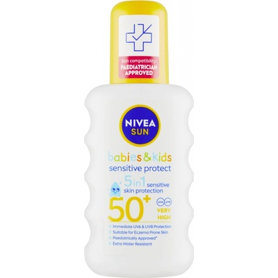 Nivea Sun Sensitive dětský spray na opal. SPF50+ 200 ml – Hledejceny.cz