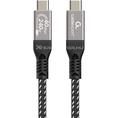 Gembird CCBP-USB4-CMCM240-0.5M Prémiový nabíjací a dátový USB4 typu C 40 Gb/s 240 W 0.5m