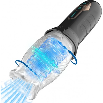SuperLove Perfect Orgasm Rotating & Vibrating Masturbator