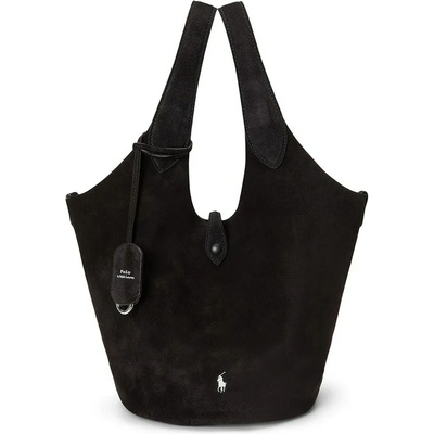 Polo Ralph Lauren kabelka typu shopper dámska semišová 428P23824 čierna