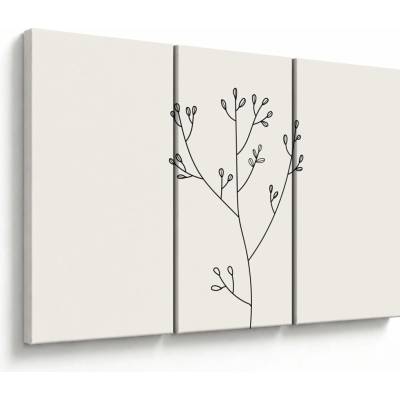 Obraz - Lúčny kvet N⁰3, trojdielne 120x80 cm