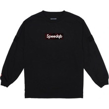Speedqb glitch camo box logo ls tričko černá speedqb červená