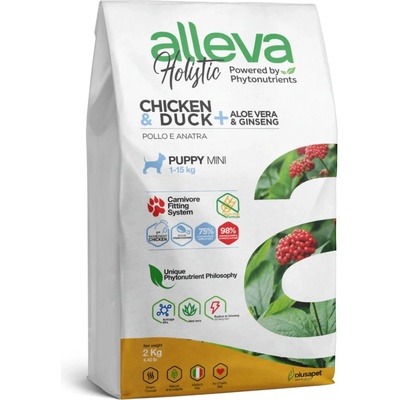 Alleva Holistic Puppy Mini Chicken and Duck 2 kg
