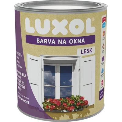 Luxol Farba Na Okná, lesk biela 0,75 l