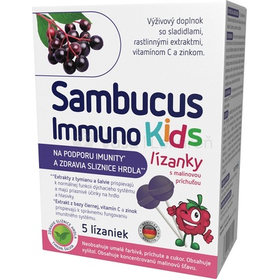 Sambucus Immuno kids lízátka 5 ks