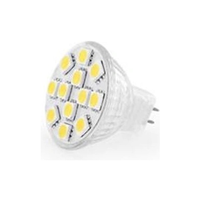 Whitenergy Led žiarovka 12xSMD 1,8W GU4 teplá biela refl