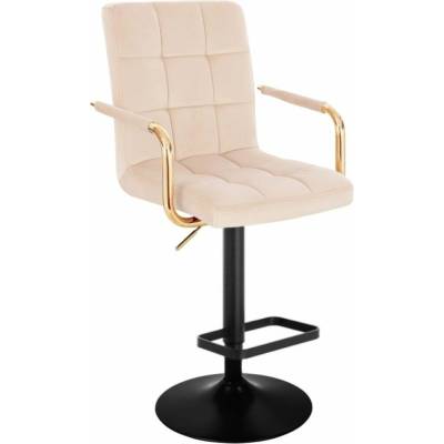LuxuryForm Design Verona Gold Velur na čiernom tanieri / krémová