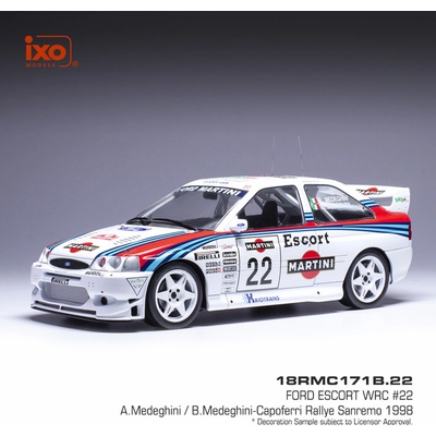 IXO Ford Escort WRC Rallye Sanremo 1998 22 Medeghini Medeghini-Capoferri 1:18