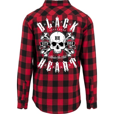 Black Heart košile Bullet červená