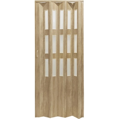 Hopa Plastové shrnovací Matrix prosklené dub Sonoma 87 x 200 cm – Hledejceny.cz