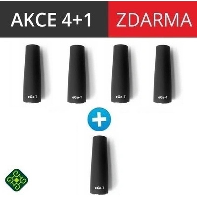 Green Sound eGo-T Atomizér černý Bílá 1,1ml 5ks