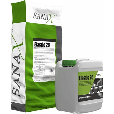 Sanax Hydroizolační cementová 2K pružná stěrka | Elastic 2C - šedá složka A (22,6kg)