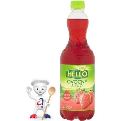 Hello Ovocný sirup jahoda 0,7 l