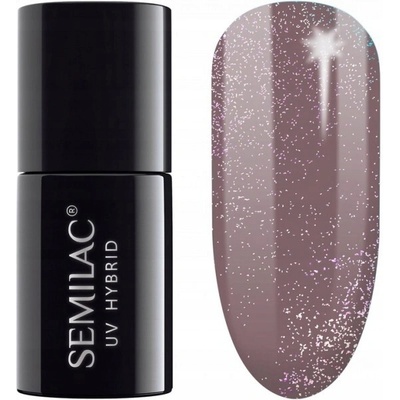 Semilac Hybridní Lak Hnědý Shimmer 7 ml