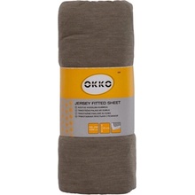 Okko prestieradlo 638 šedé s elast 90/120x200