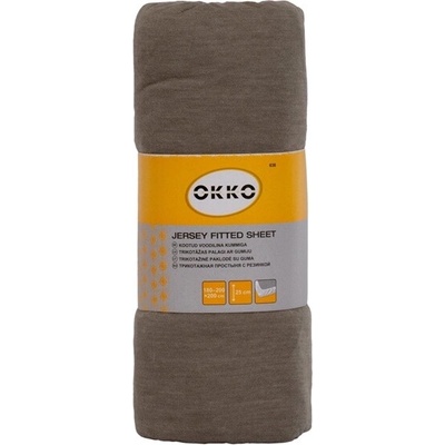 Okko prestieradlo 638 šedé s elast 90/120x200