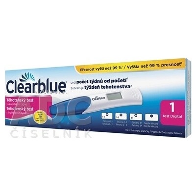 Clearblue Digital těhotenská test s indikátorem týdne 1 ks