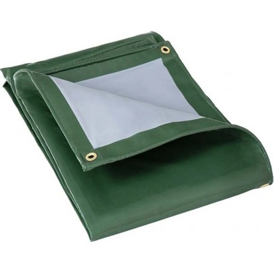 Kataro krycí plachta zelená šedá PVC 500 g/m² PVCZ5003006, 3 x 6 m