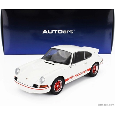 Autoart Porsche 911 Carrera Rs 2.7 Coupe 1973 Biela červená 1:18
