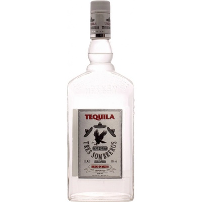 Tres Sombreros Tequila Silver 38% 1 l (holá láhev)