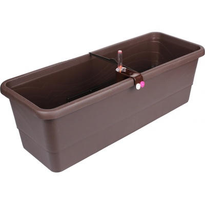 Plastkon Samozavlažovací truhlík GARDENIE SMART 60x22,5x19,5 cm hnědý