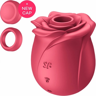 Satisfyer Pro 2 Rose Classic Rechargeable Air-Pulse Clitoral Stimulator Red