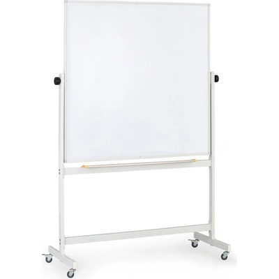 B2B Partner Mobilní otočná magnetická tabule, lakovaný povrch, 1200 x 1200 mm
