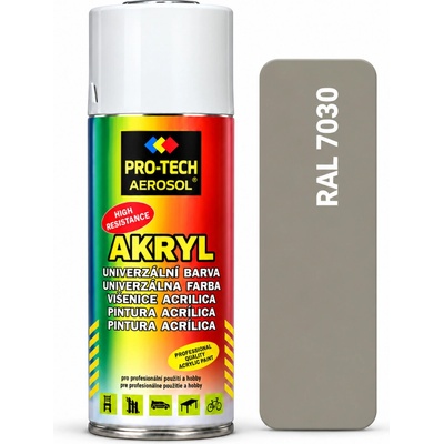 PRO-TECH akrylová farba v spreji 400 ml – sivá kamenná (RAL 7030)