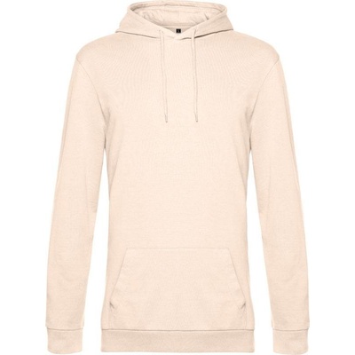 B&C Hoodie pánska mikina s kapucňou ružová pale