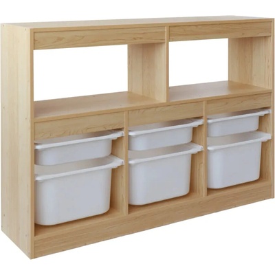 Kondela Organizér s úložnými boxy Trivix dub / bílá