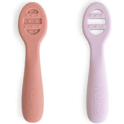 PRVÉ LYŽIČKY NA PRÍKRMY MUSHIE ROSE/ SOFT LILAC