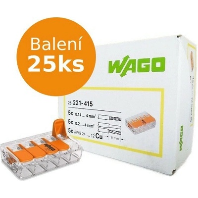 WAGO svorek s páčkou mini 221-415