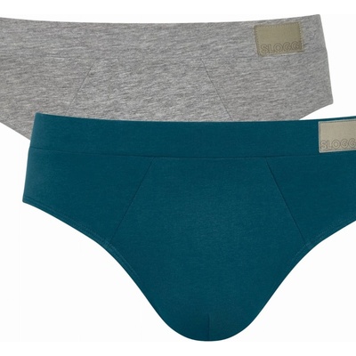 Sloggi pánské slipy GO Natural Brief C2P Blue DARK COMBINATION modrá M008 – Hledejceny.cz