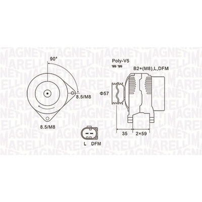 generátor MAGNETI MARELLI 063731675010