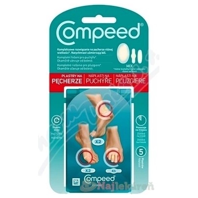 Compeed náplast na puchýře Mix velikostí 5 ks
