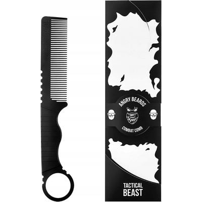 Angry Beards hrebeň na bradu a fúzy Combat comb