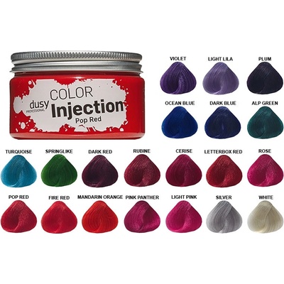 Dusy Color Injection přímá pigmentová barva Dark Red tmavě červená 115 ml