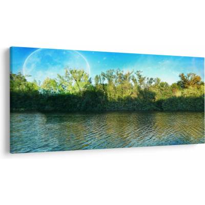 Obraz - jazero, jednodielne 200x100 cm