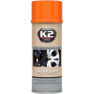 K2---CHEMIE-A-KOSMETIKA L343PO COLOR FLEX 400 ml ORANŽOVÁ - ochranný nátěr ze syntetického kaučuku – Hledejceny.cz