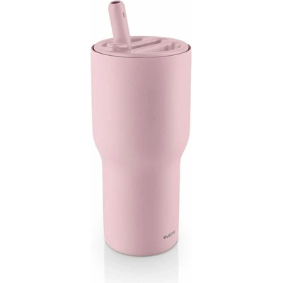 Eva Solo Eva Trio Sip'n'Go termohrnek s brčkem 600 ml Funky Ballerina růžový nerezový